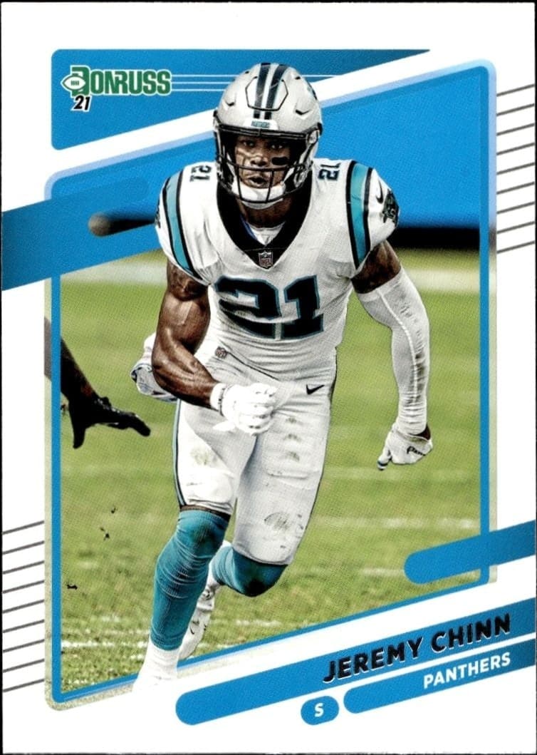 2021 Donruss Jeremy Chinn #221 football trading card front