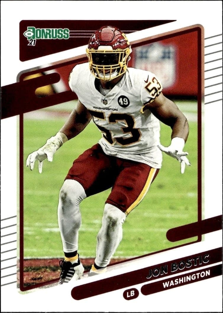 2021 Donruss Jon Bostic #10 football trading card front