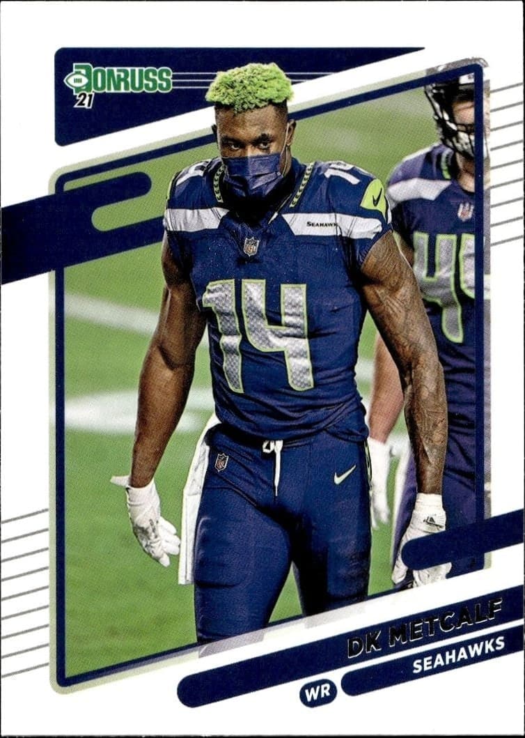 2021 Donruss Dk Metcalf #29 football trading card front
