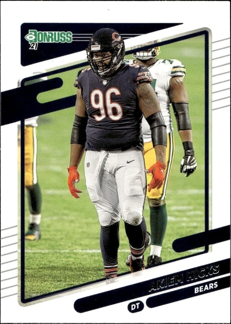 2021 Donruss Akiem Hicks #208 football trading card front