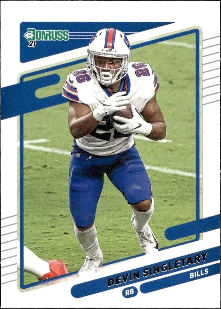 2021 Donruss Devin Singletary #227 football trading card front