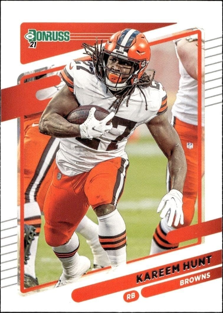 2021 Donruss Kareem Hunt #197 football trading card front
