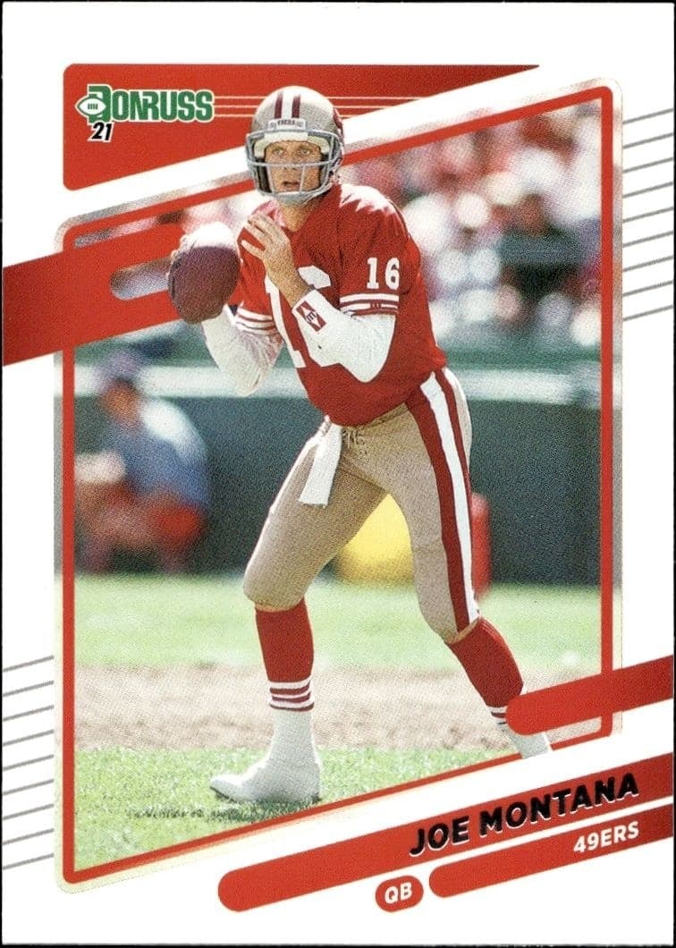 2021 Donruss Joe Montana #57 football trading card front