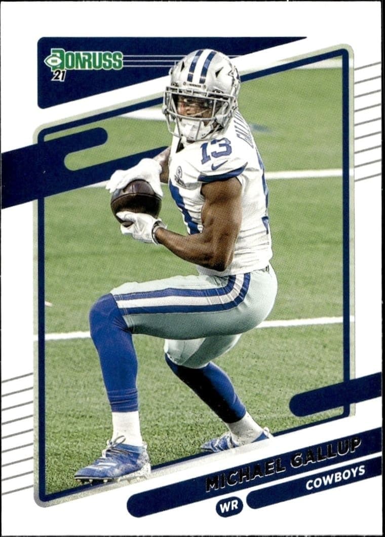 2021 Donruss Michael Gallup #192 football trading card front