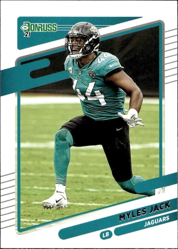2021 Donruss Myles Jack #138 football trading card front