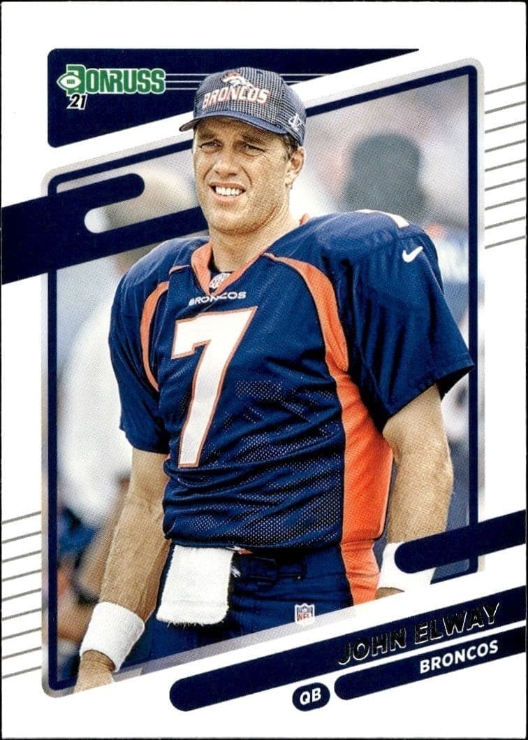 2021 Donruss John Elway #180 football trading card front