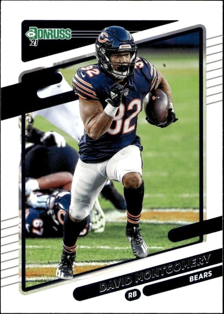 2021 Donruss David Montgomery #205 football trading card front