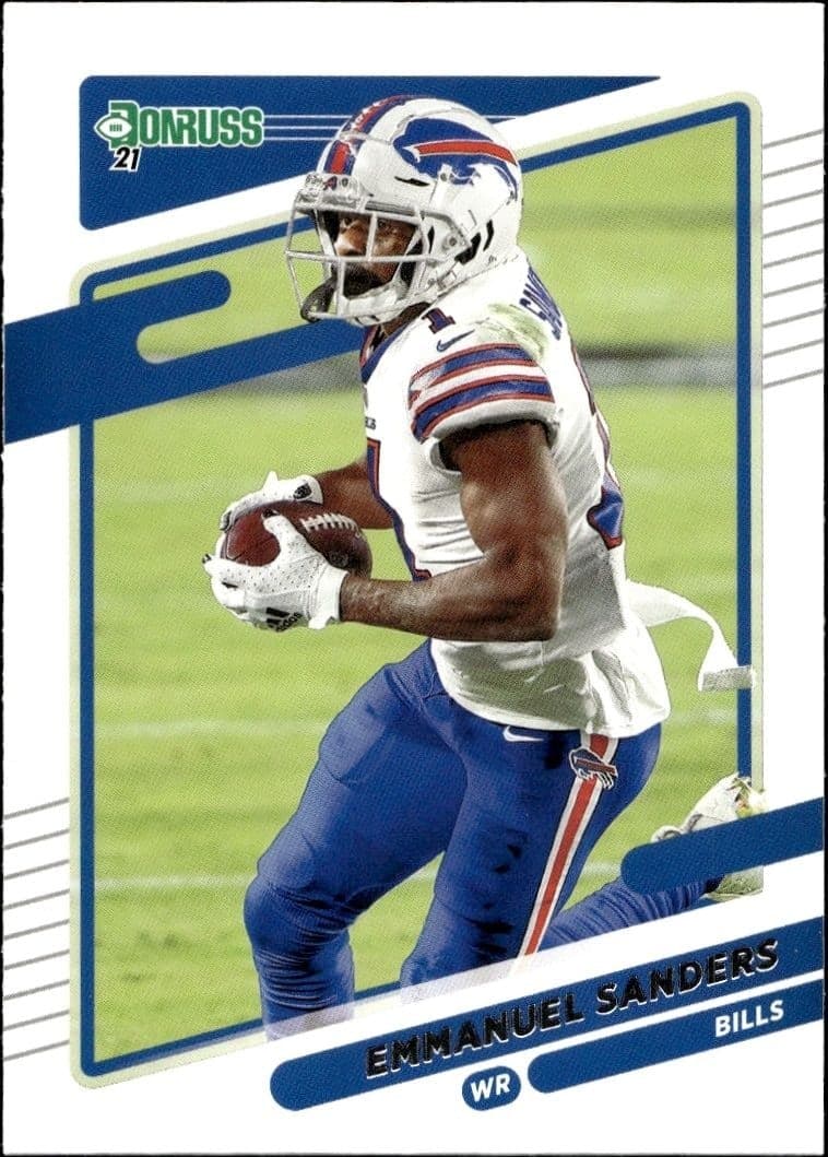 2021 Donruss Emmanuel Sanders #97 football trading card front