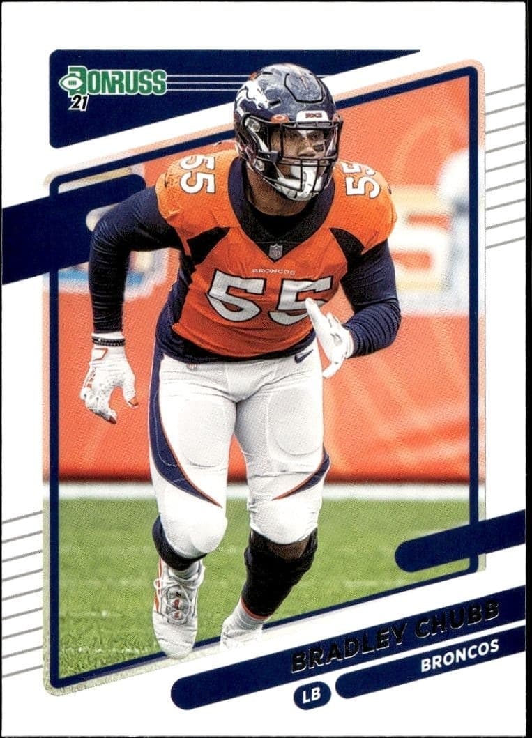 2021 Donruss Bradley Chubb #182 football trading card front