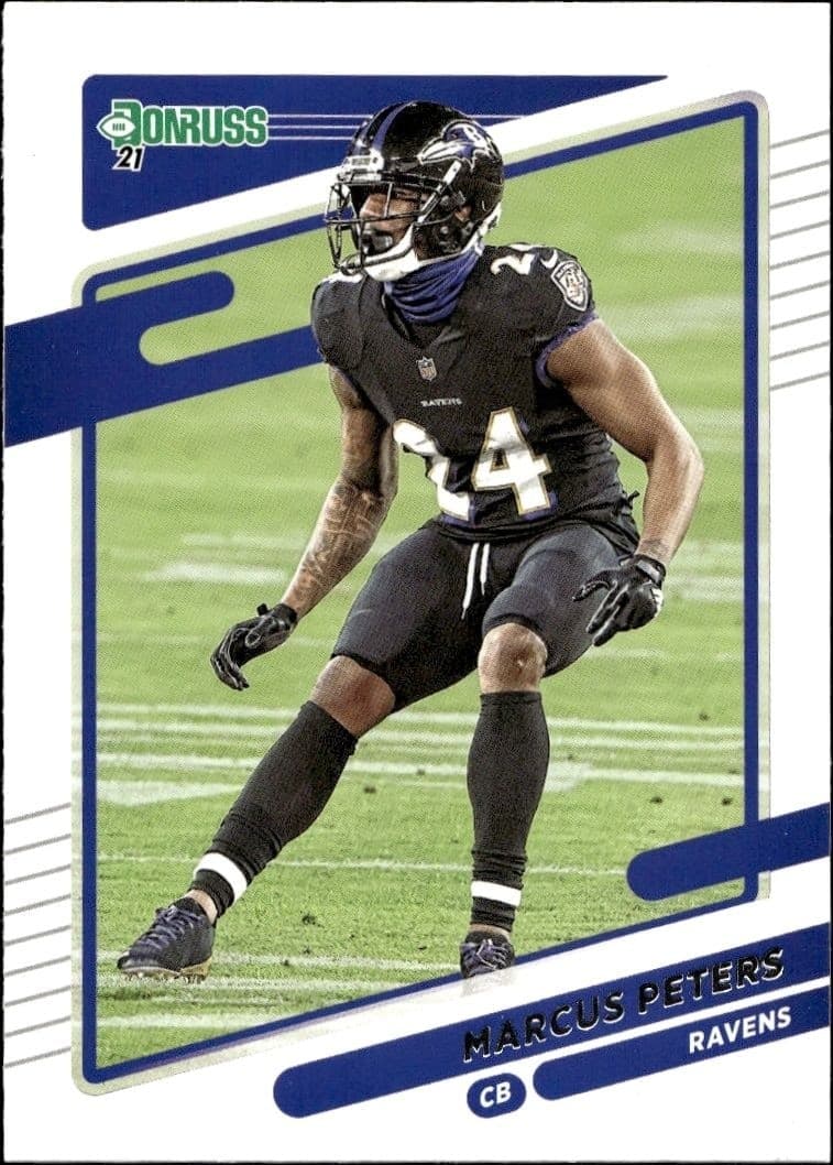 2021 Donruss Marcus Peters #243 football trading card front