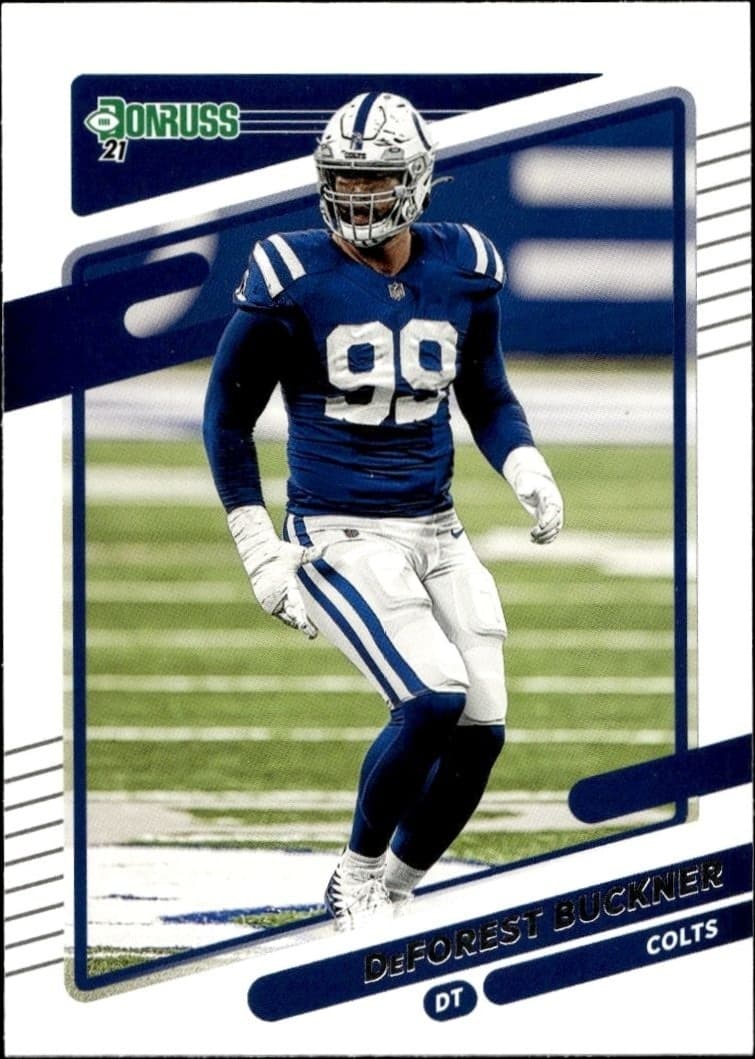 2021 Donruss Deforest Buckner #154 football trading card front