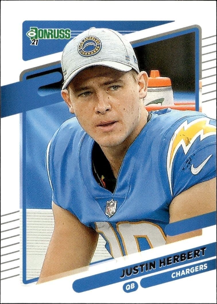 2021 Panini Donruss Justin Herbert #70 trading card