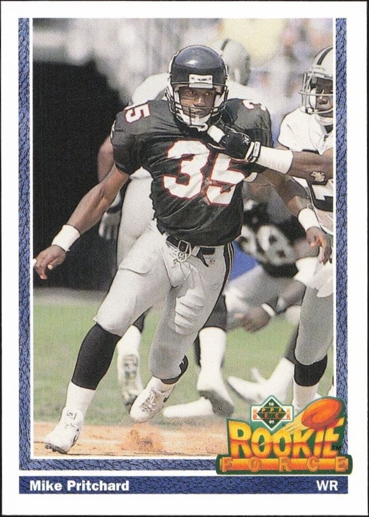 1991 Upper-Deck Mike Pritchard #644 trading card