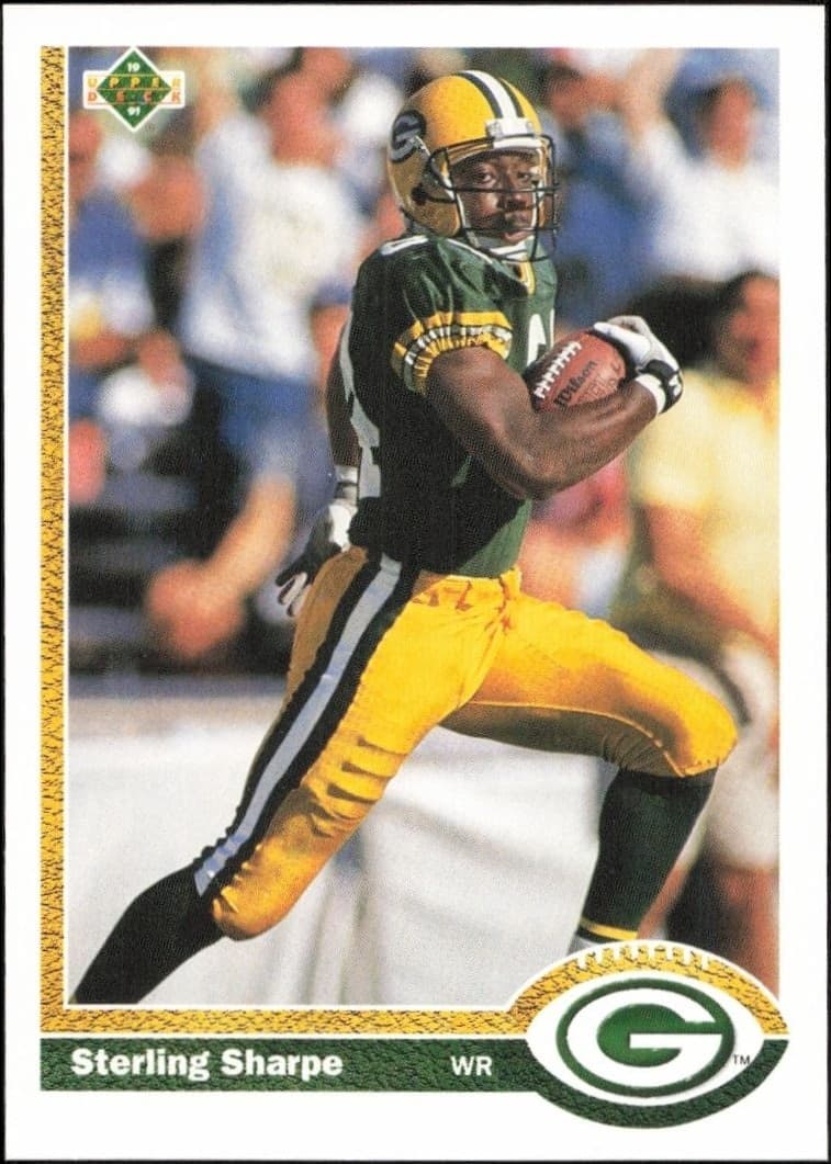 1991 Upper-Deck Sterling Sharpe #136 trading card