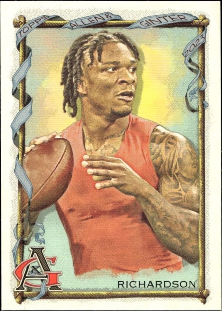 2023 Topps Allen & Ginter Anthony Richardson #107 baseball trading card front