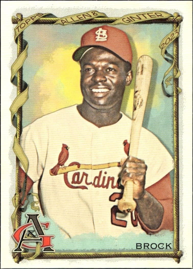 2023 Topps Allen & Ginter Lou Brock #89 baseball trading card front