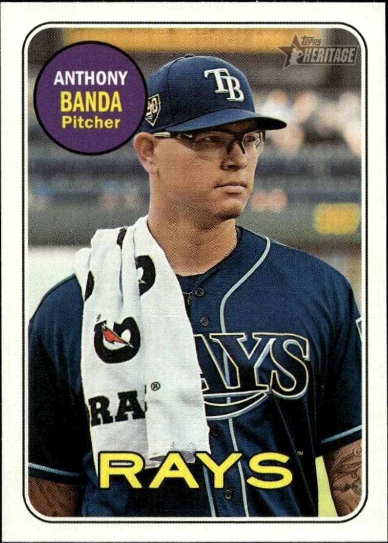 2018 Topps Heritage High Number Anthony Banda #714 trading card