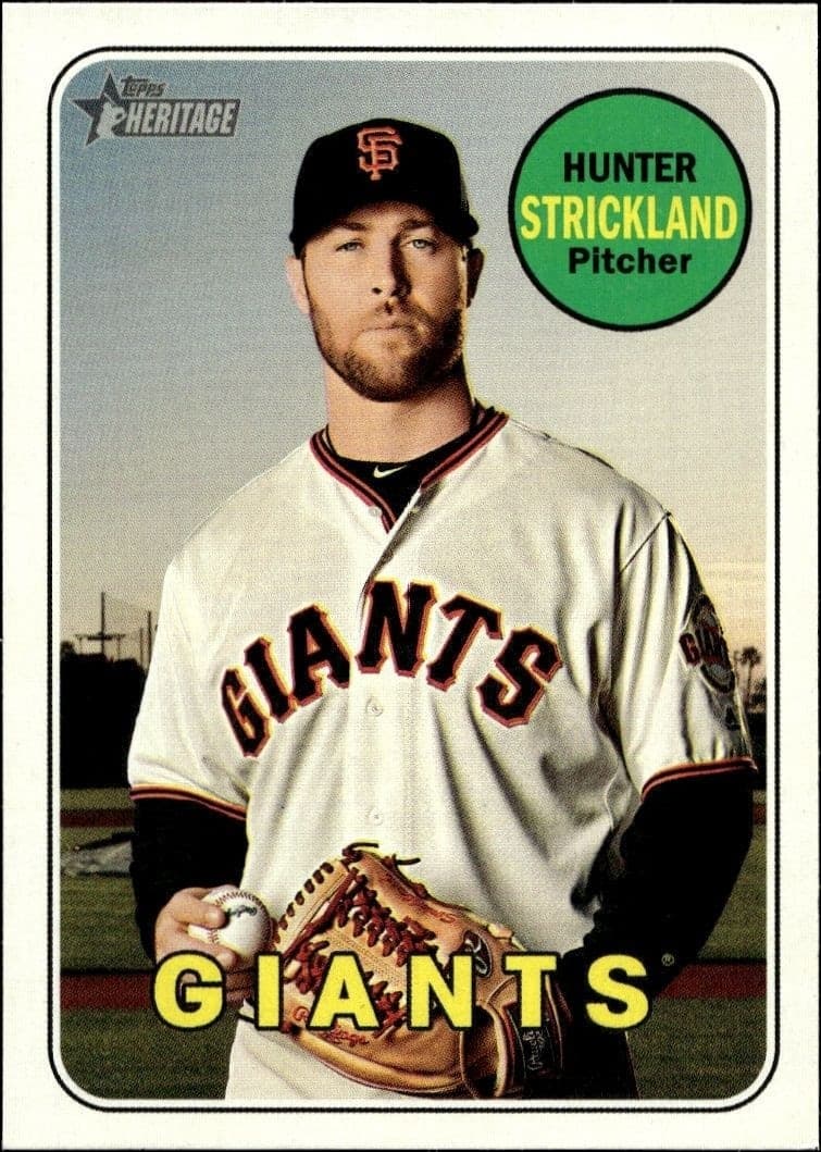 2018 Topps Heritage High Number Hunter Strickland #515 trading card