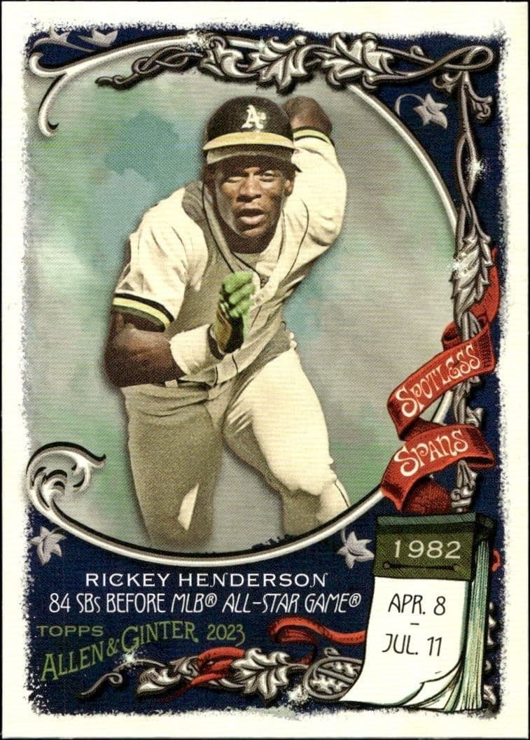 2023 Topps Allen & Ginter Rickey Henderson #SS-28 trading card