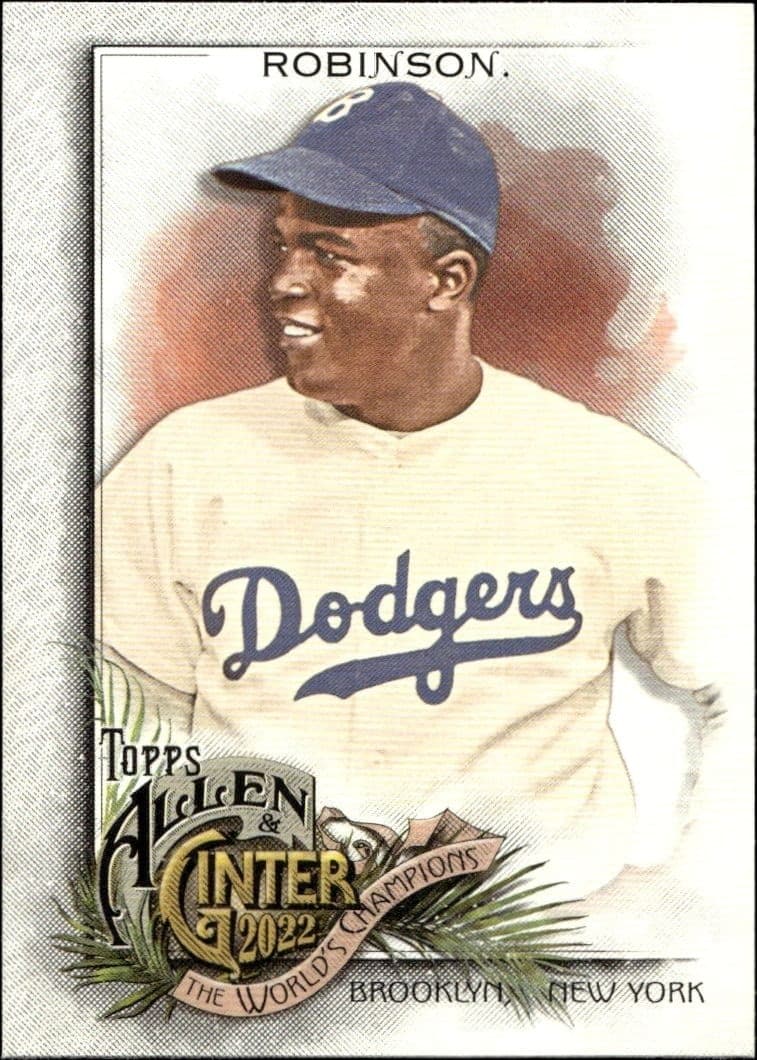 2022 Topps Allen & Ginter Jackie Robinson #108 baseball trading card front