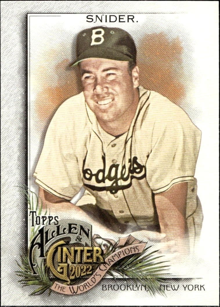 2022 Topps Allen & Ginter Duke Snider #154 baseball trading card front