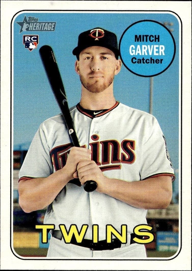 2018 Topps Heritage High Number Mitch Garver #529 trading card