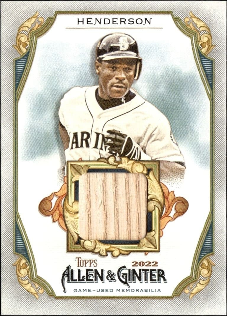 2022 Topps Allen & Ginter Rickey Henderson #AGRB-RH trading card