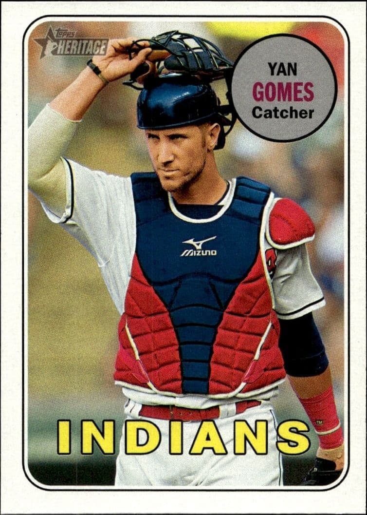 2018 Topps Heritage Yan Gomes #350 trading card