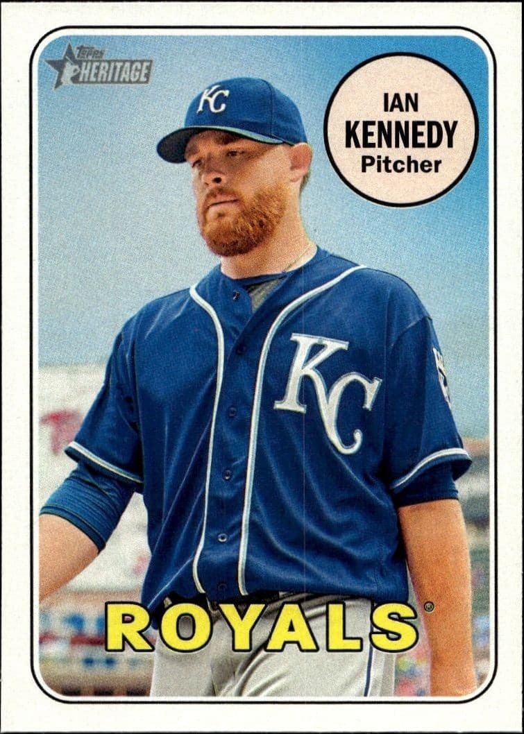 2018 Topps Heritage Ian Kennedy #363 trading card