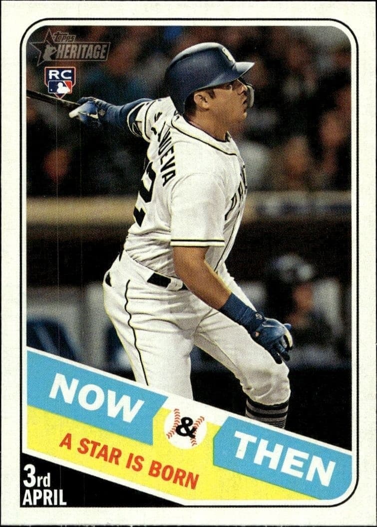 2018 Topps Heritage Christian Villanueva #NT-8 trading card