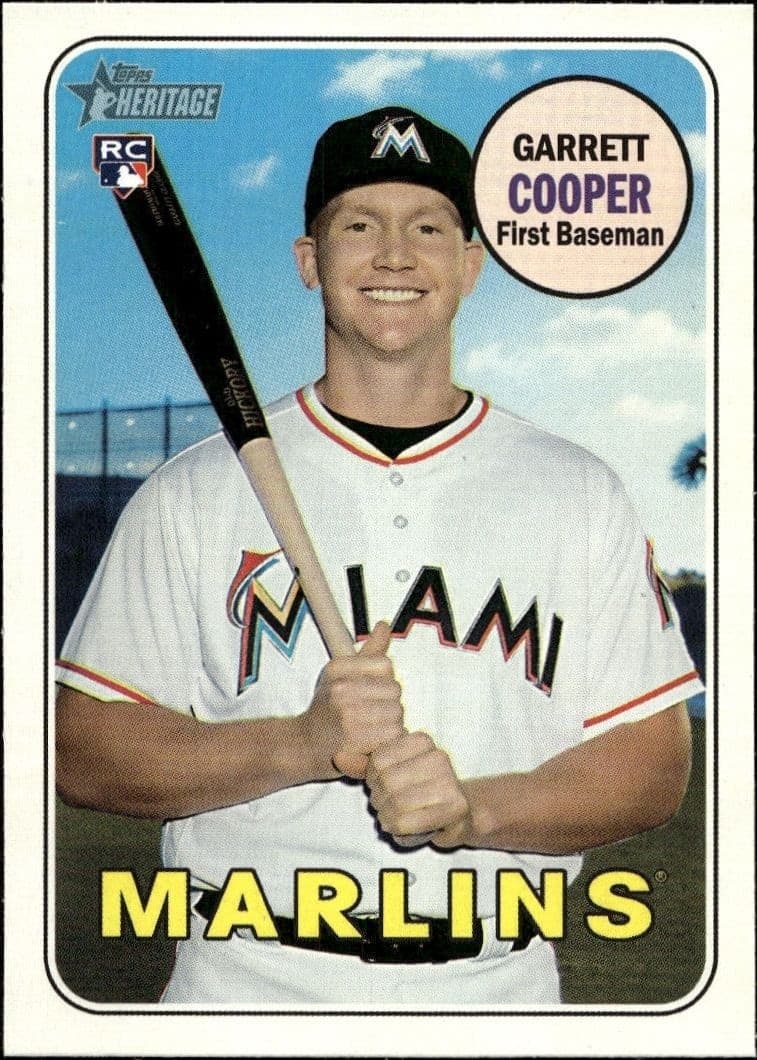 2018 Topps Heritage High Number Garrett Cooper #563 trading card