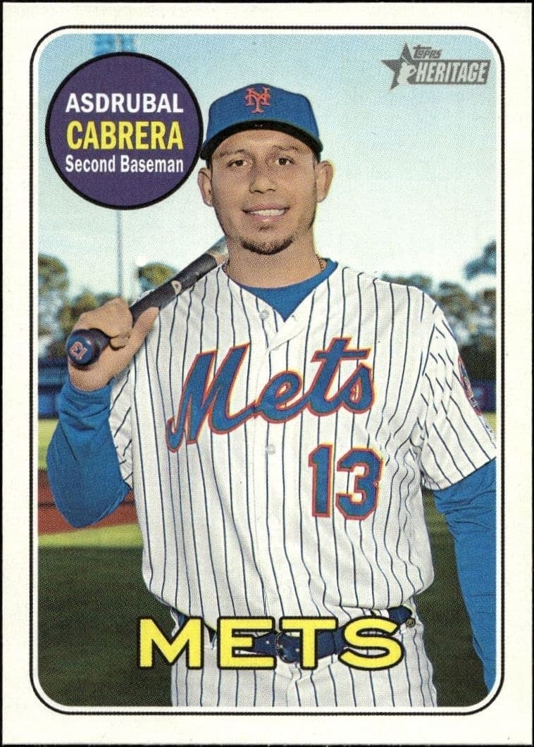 2018 Topps Heritage High Number Asdrubal Cabrera #536 trading card