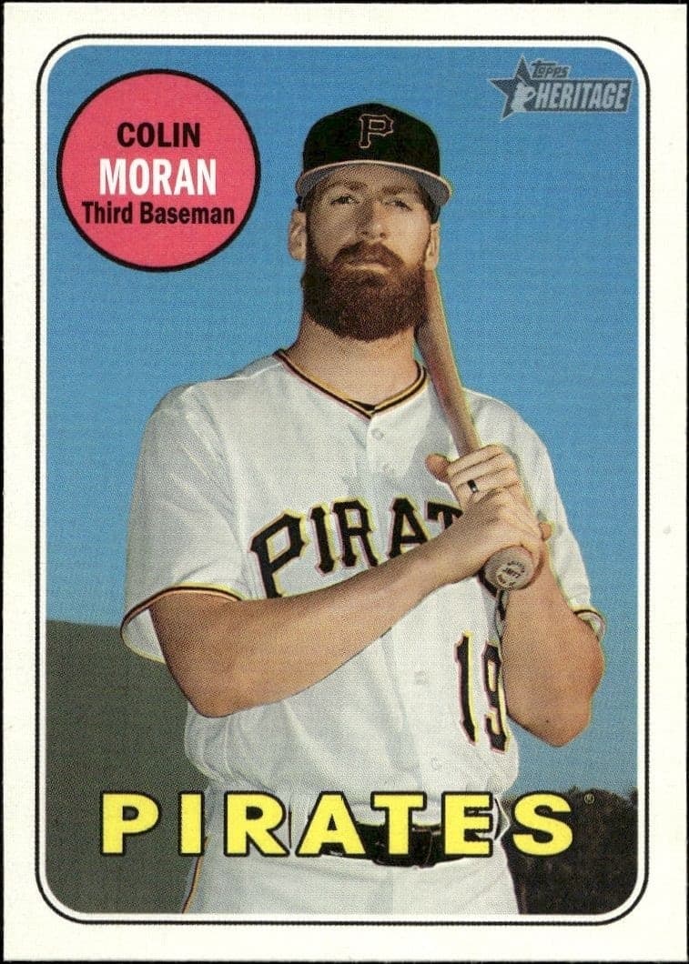 2018 Topps Heritage High Number Colin Moran #627 trading card