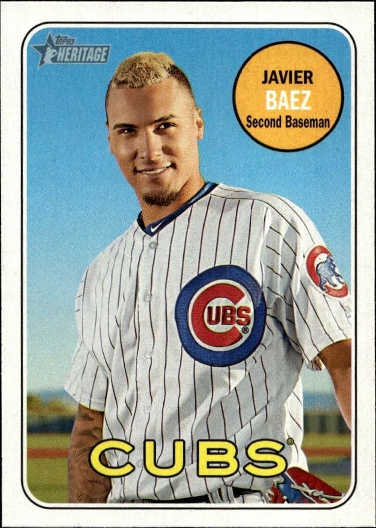 2018 Topps Heritage Javier Baez #171 trading card