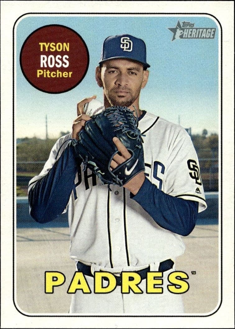 2018 Topps Heritage High Number Tyson Ross #645 trading card