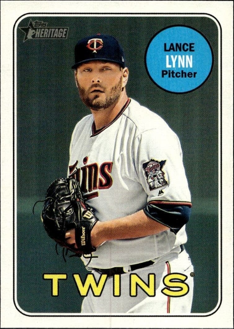 2018 Topps Heritage High Number Lance Lynn #682 trading card