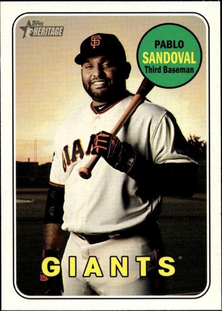 2018 Topps Heritage High Number Pablo Sandoval #510 trading card