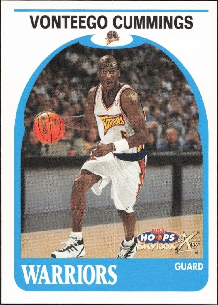 1999-00 Skybox NBA Hoops Decade Vonteego Cummings #162 trading card