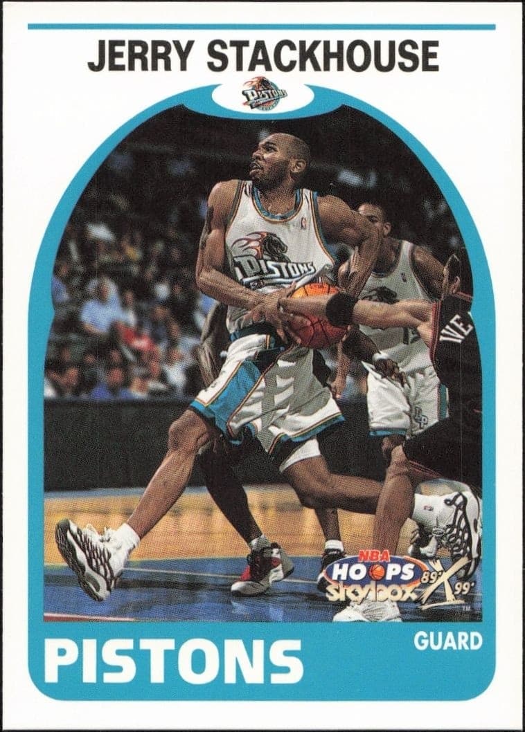 1999-00 Skybox NBA Hoops Decade Jerry Stackhouse #29 trading card