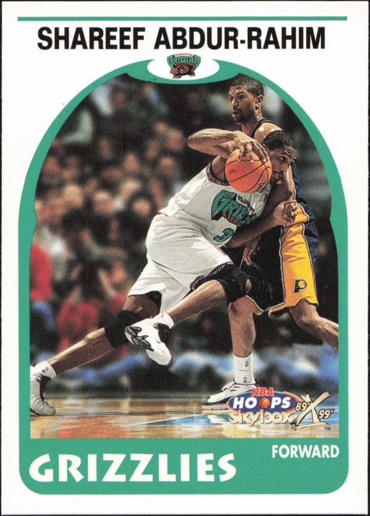 1999-00 Skybox NBA Hoops Decade Shareef Abdur-Rahim #166 trading card