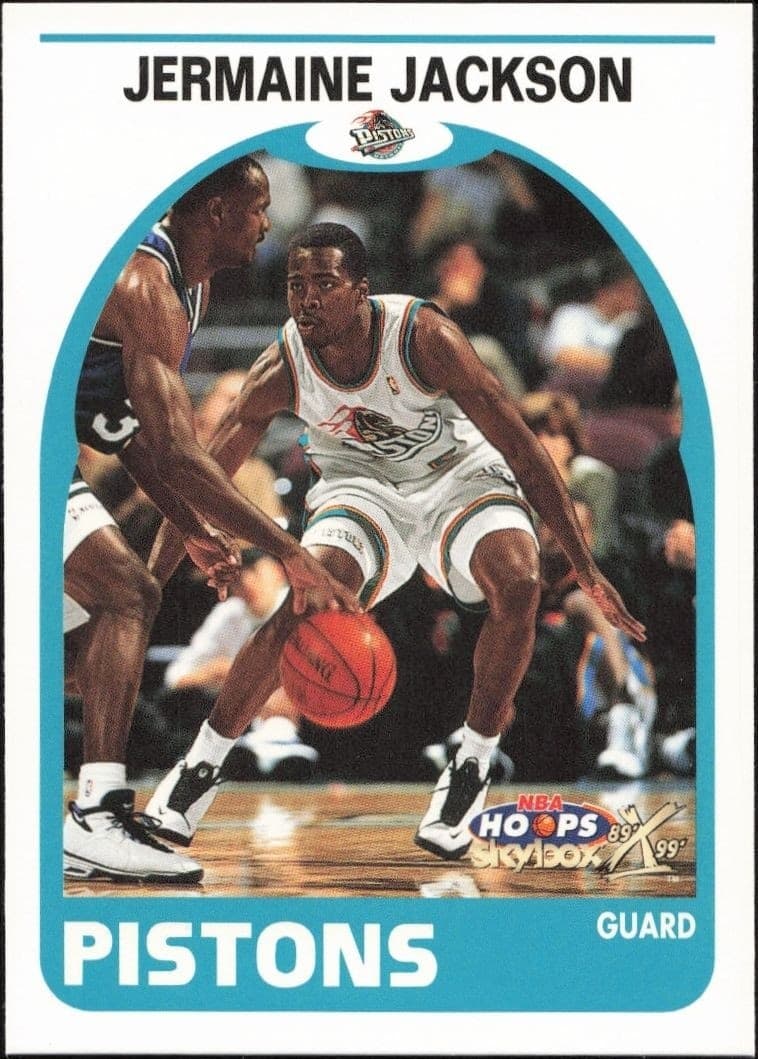1999-00 Skybox NBA Hoops Decade Jermaine Jackson #61 trading card