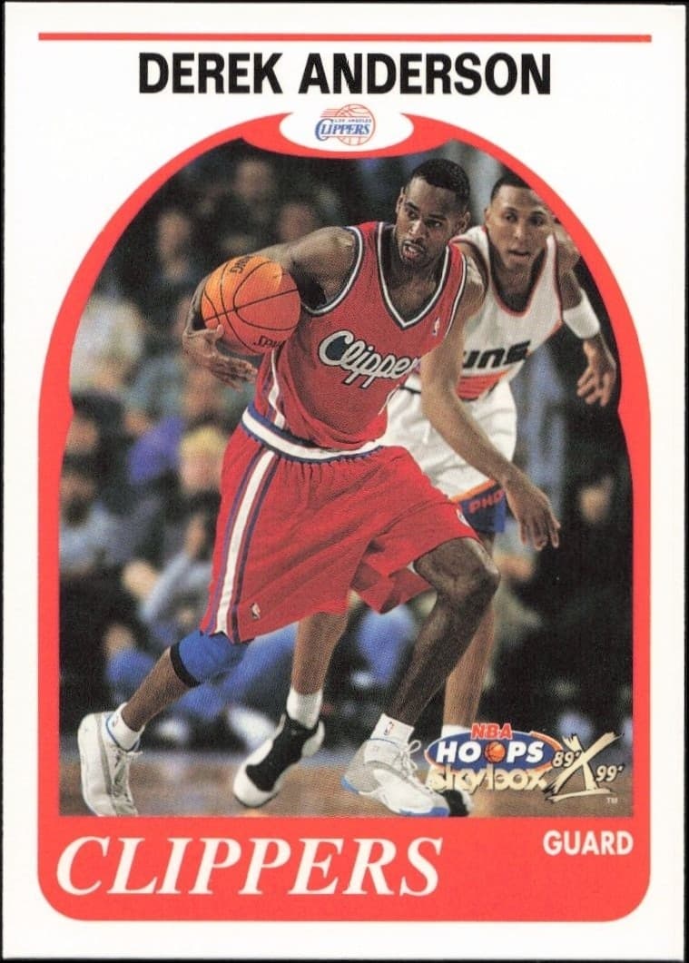 1999-00 Skybox NBA Hoops Decade Derek Anderson #169 trading card