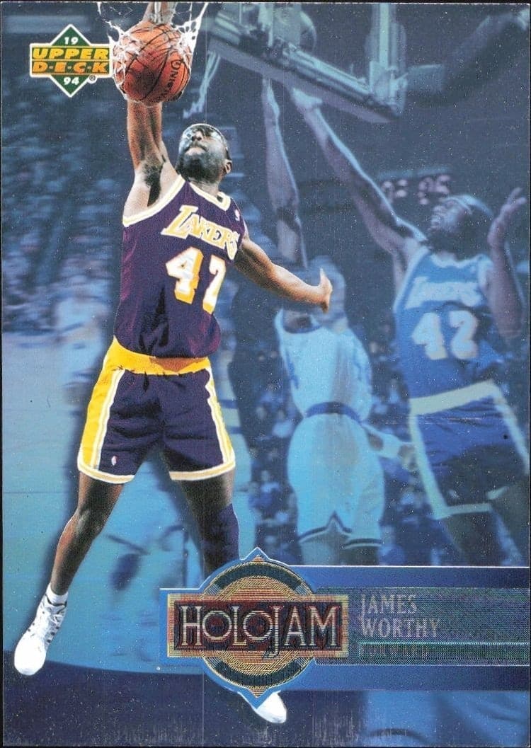 1993-94 Upper-Deck Holojam James Worthy #H13 trading card