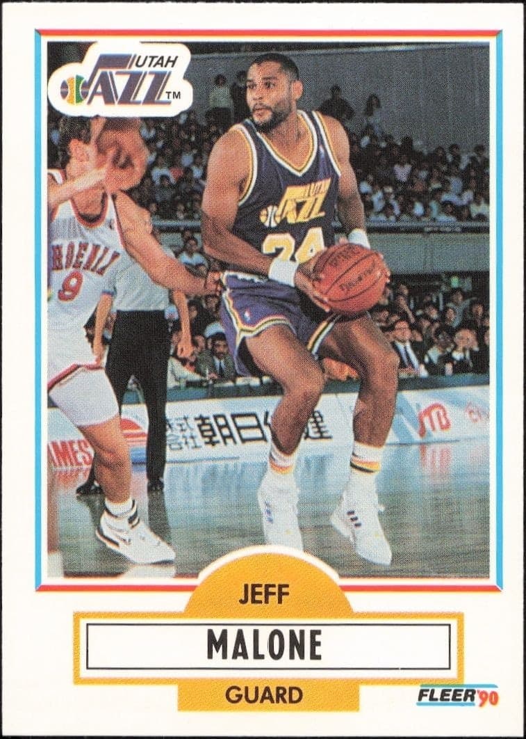 1990-91 Fleer Update Jeff Malone #U-94 trading card