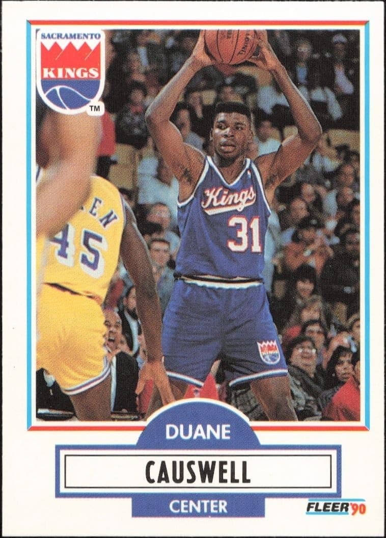 1990-91 Fleer Update Duane Causwell #U-83 trading card