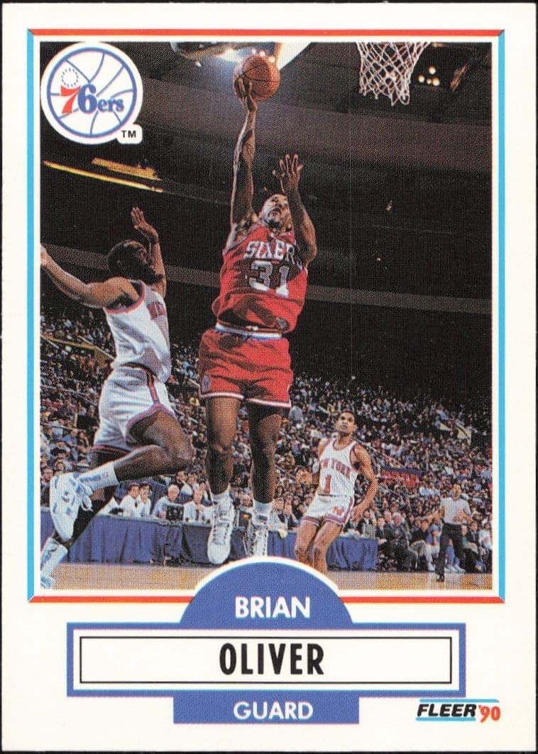 1990-91 Fleer Update Brian Oliver #U-71 trading card