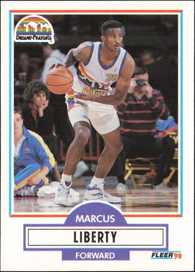 1990-91 Fleer Update Marcus Liberty #U-26 trading card