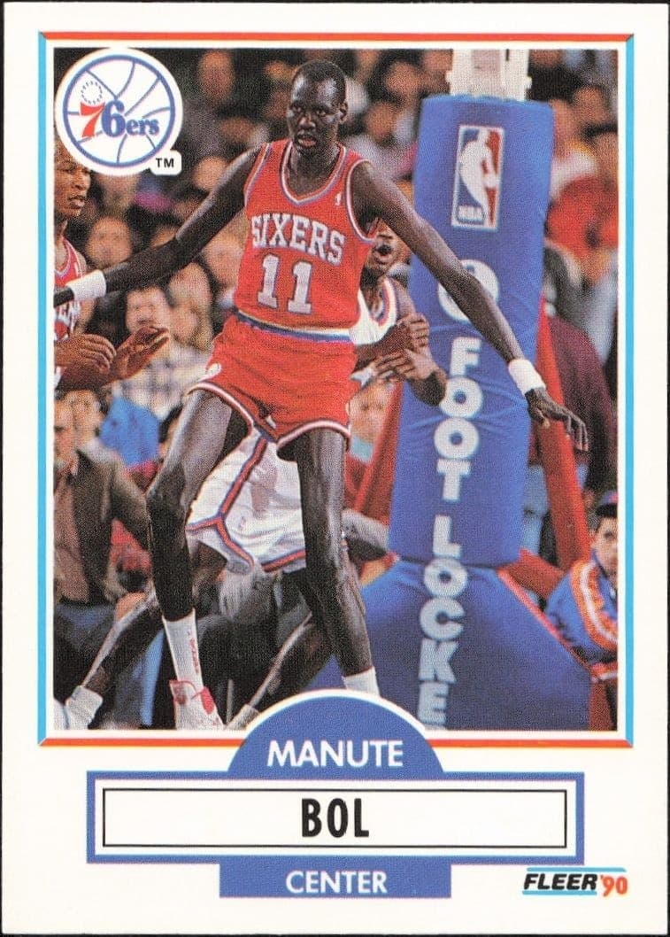 1990-91 Fleer Update Manute Bol #U-69 trading card