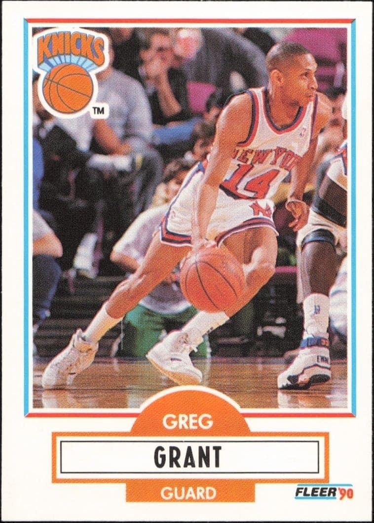 1990-91 Fleer Update Greg Grant #U-63 trading card
