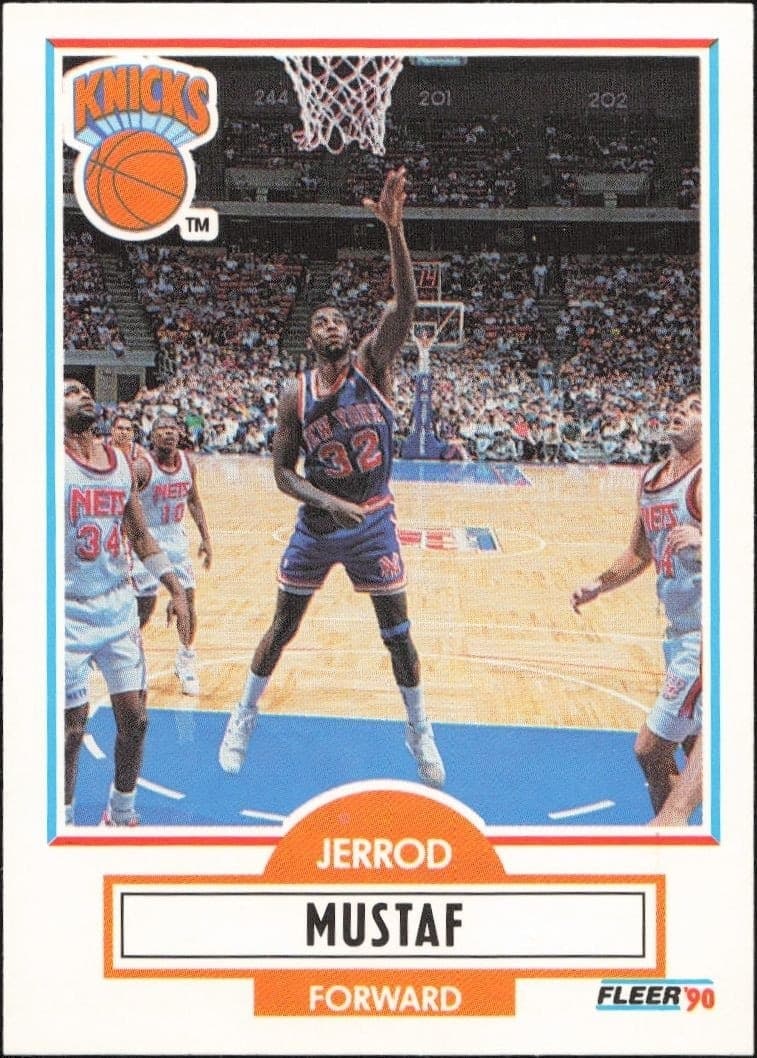 1990-91 Fleer Update Jerrod Mustaf #U-64 trading card